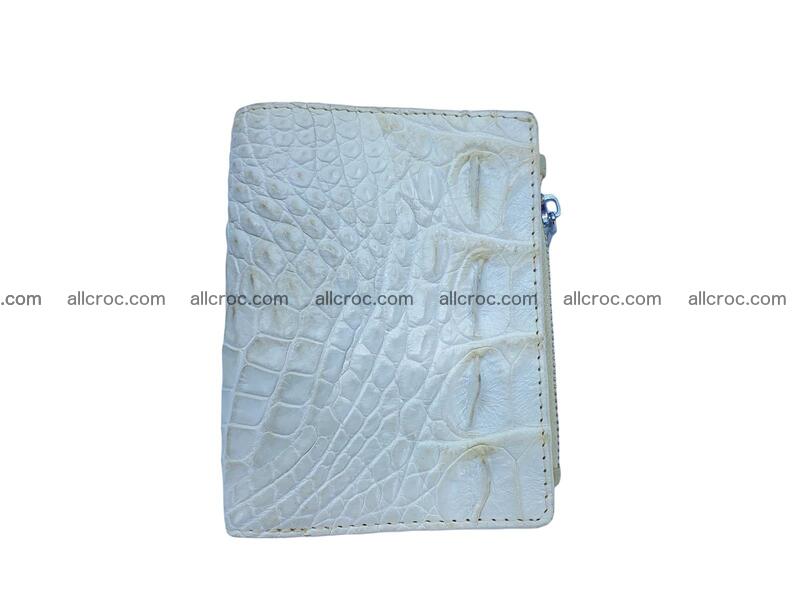 Vertical crocodile skin wallet 1713