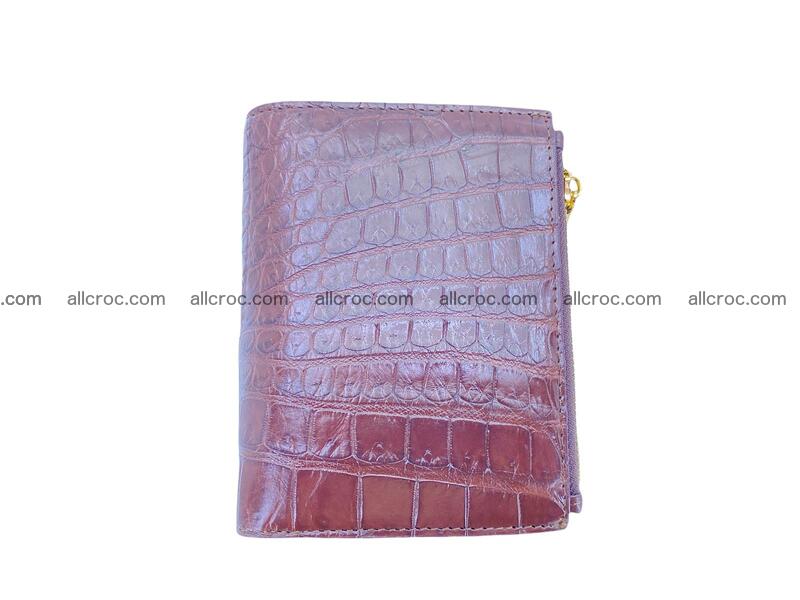 Vertical crocodile skin wallet 1717