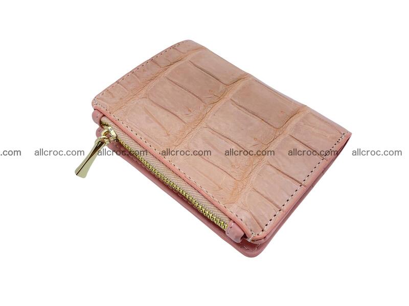Vertical crocodile skin wallet 1724