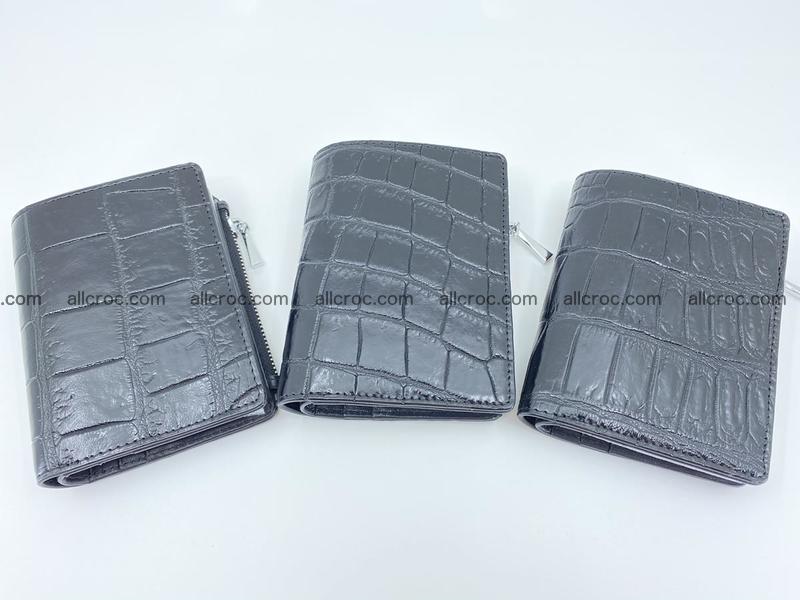 Crocodile skin vertical wallet HK 1054