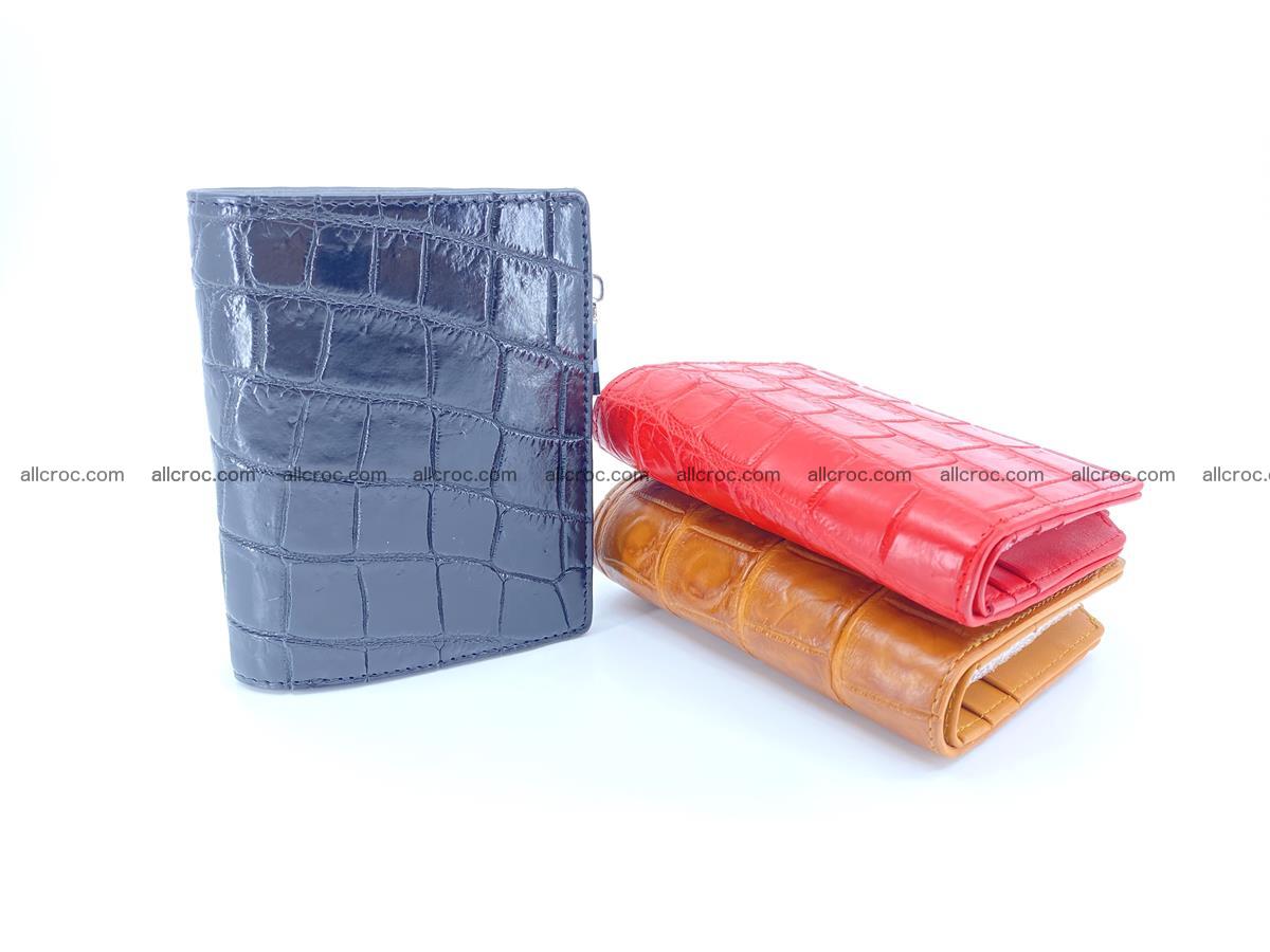 Crocodile leather vertical wallet HK 634 Foto 7
