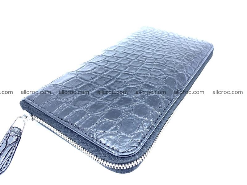 Crocodile skin zip wallet XL-size 600