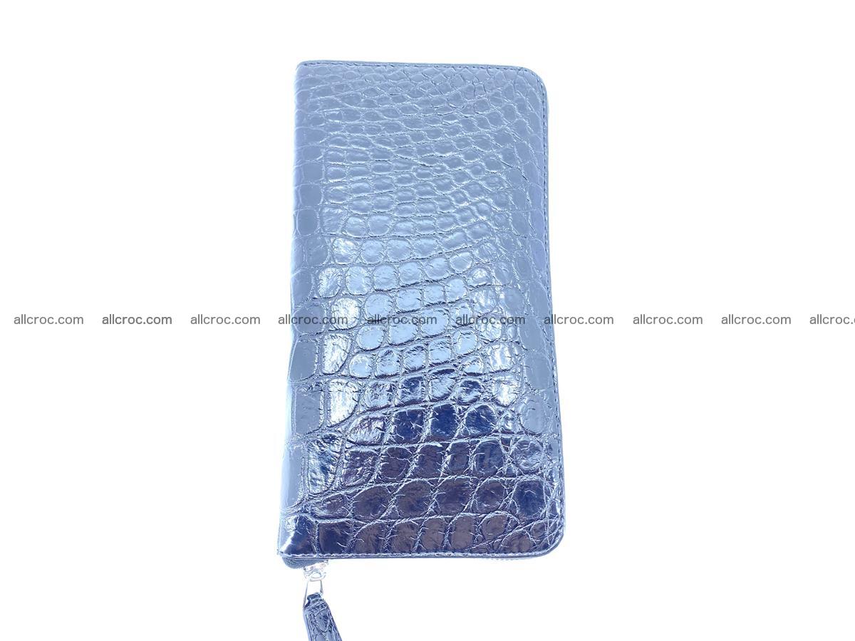 Crocodile skin zip wallet XL-size 600 Foto 5