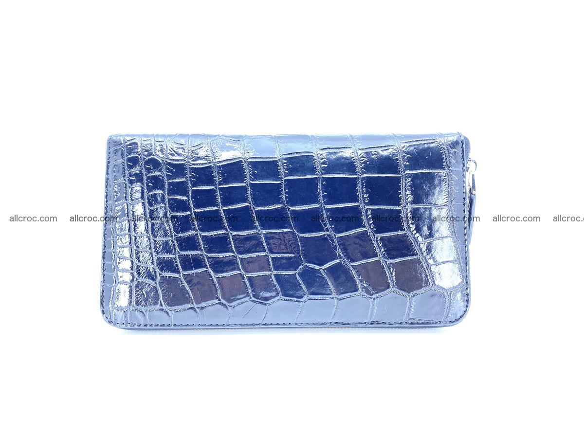 Crocodile skin zip wallet XL-size 600 Foto 2