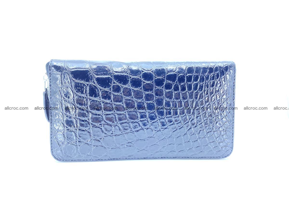 Crocodile skin zip wallet XL-size 600 Foto 3