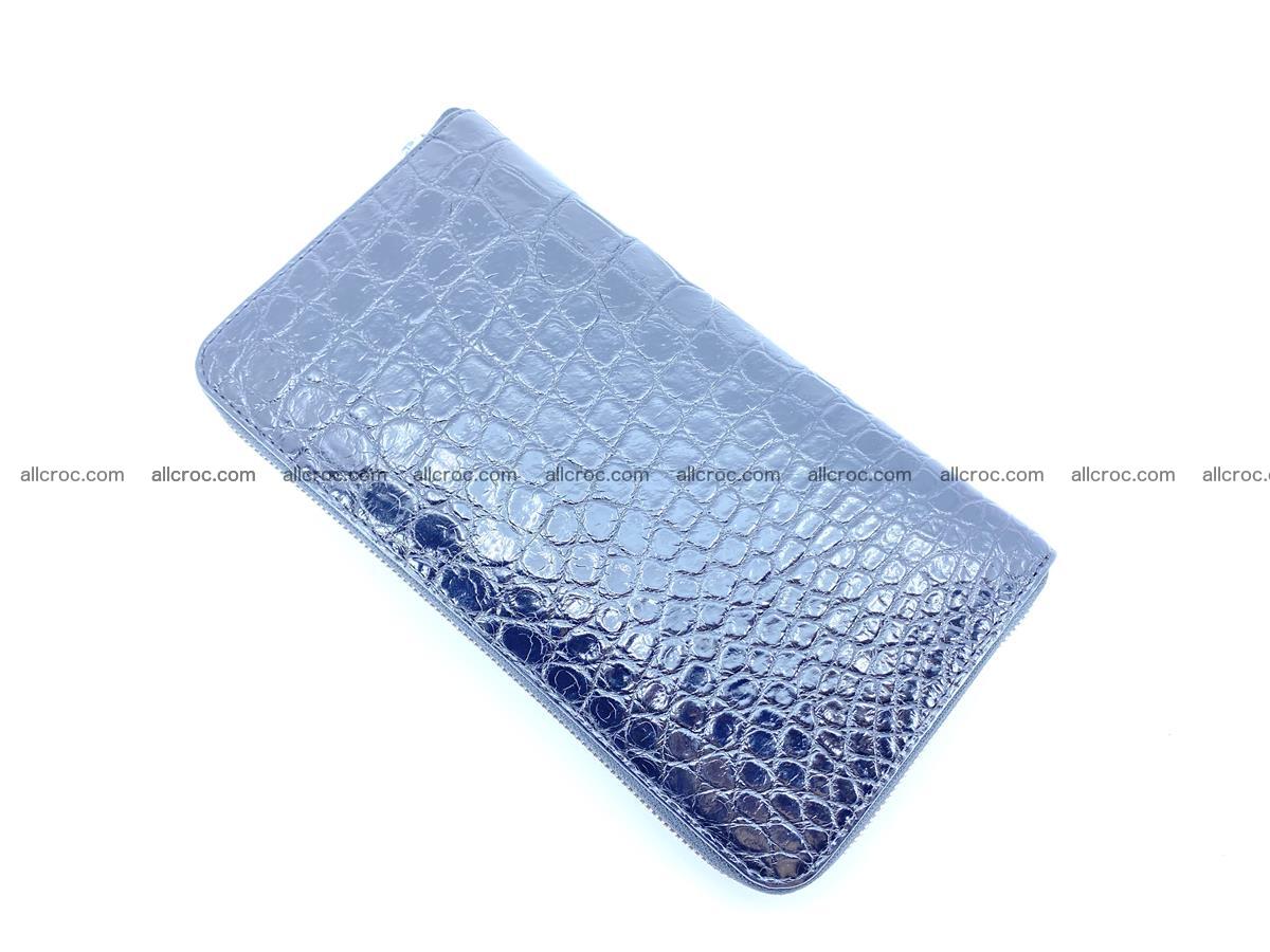 Crocodile skin zip wallet XL-size 600 Foto 7