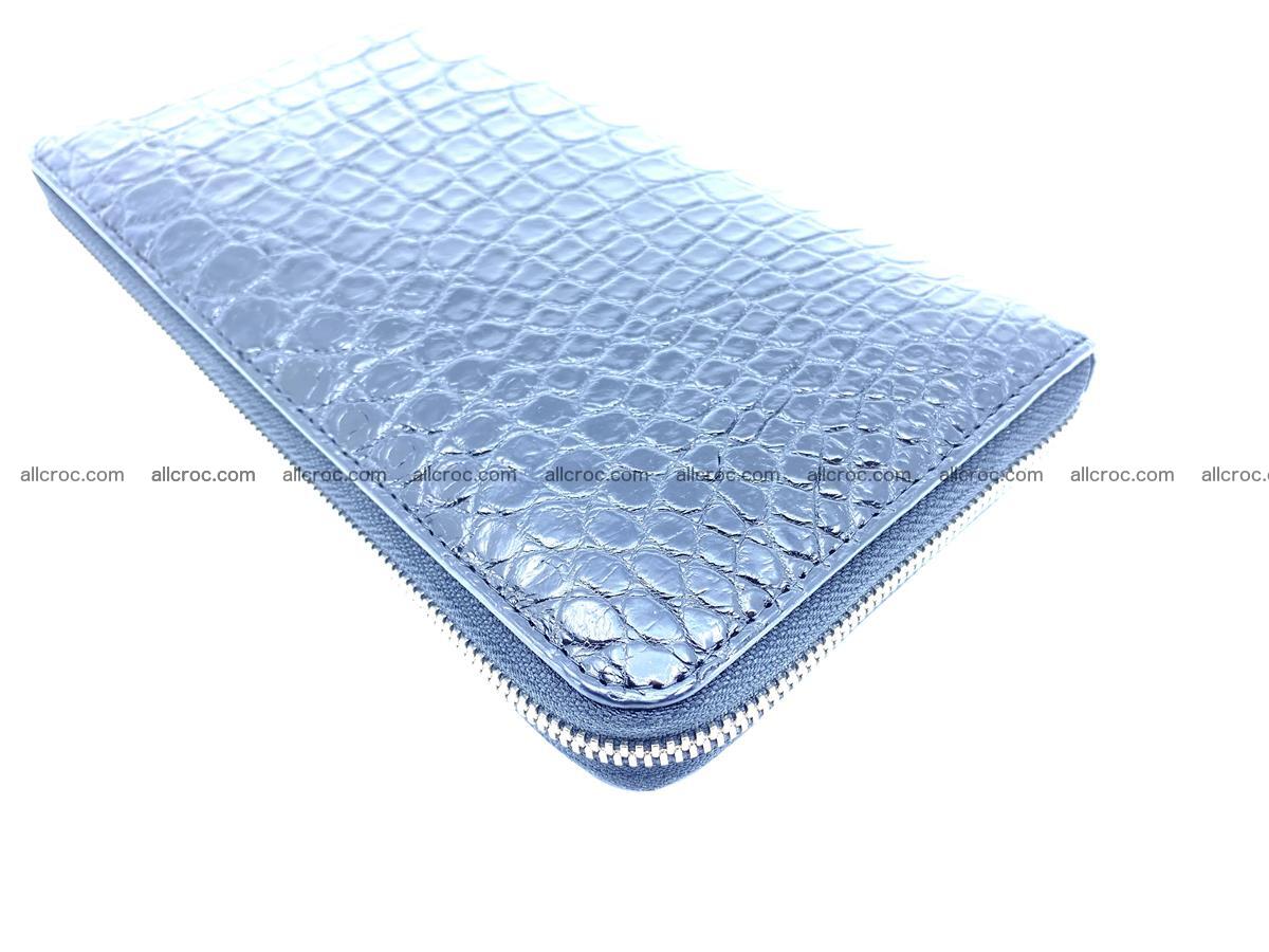 Crocodile skin zip wallet XL-size 600 Foto 11