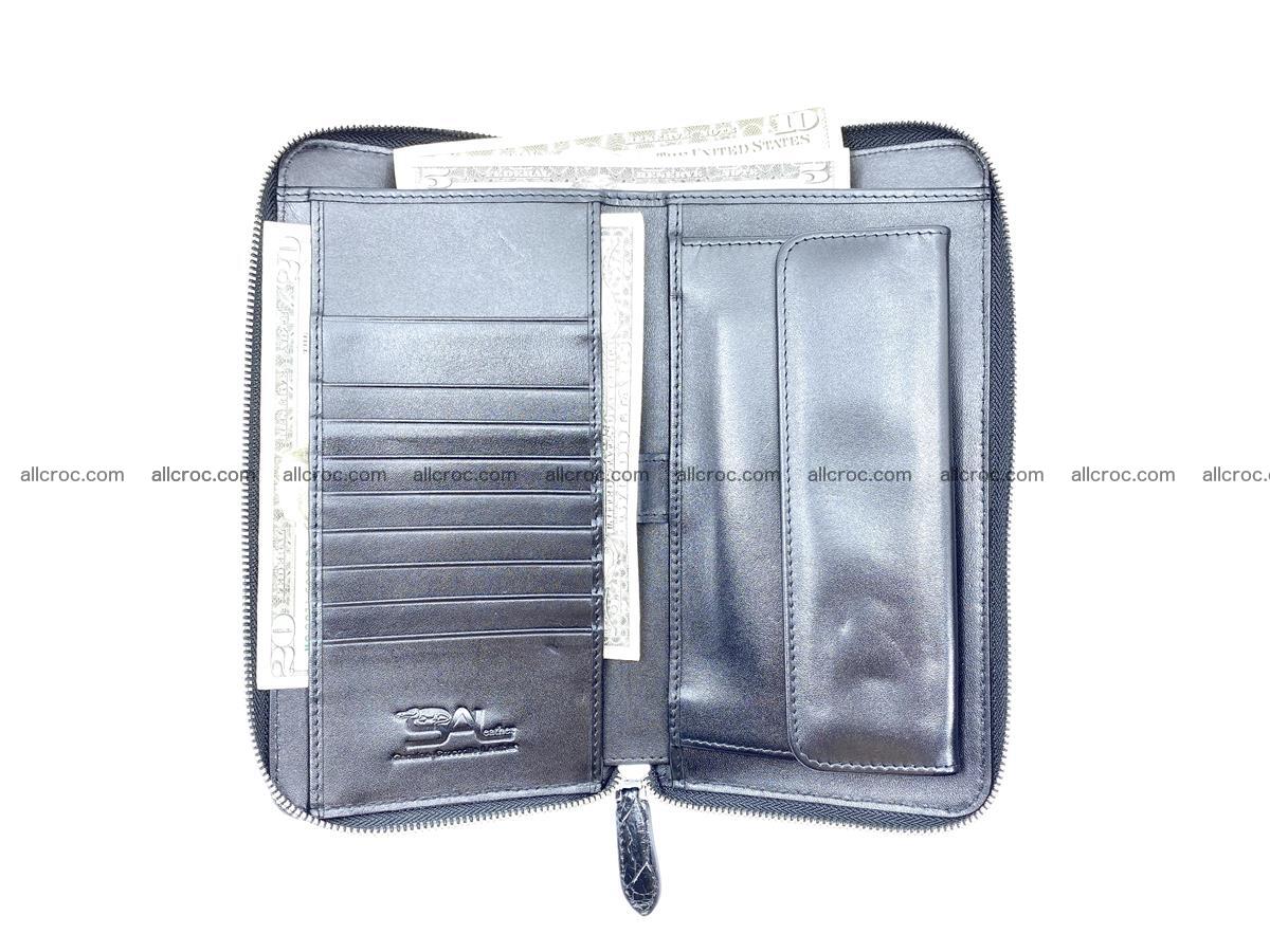 Crocodile skin zip wallet XL-size 600 Foto 13