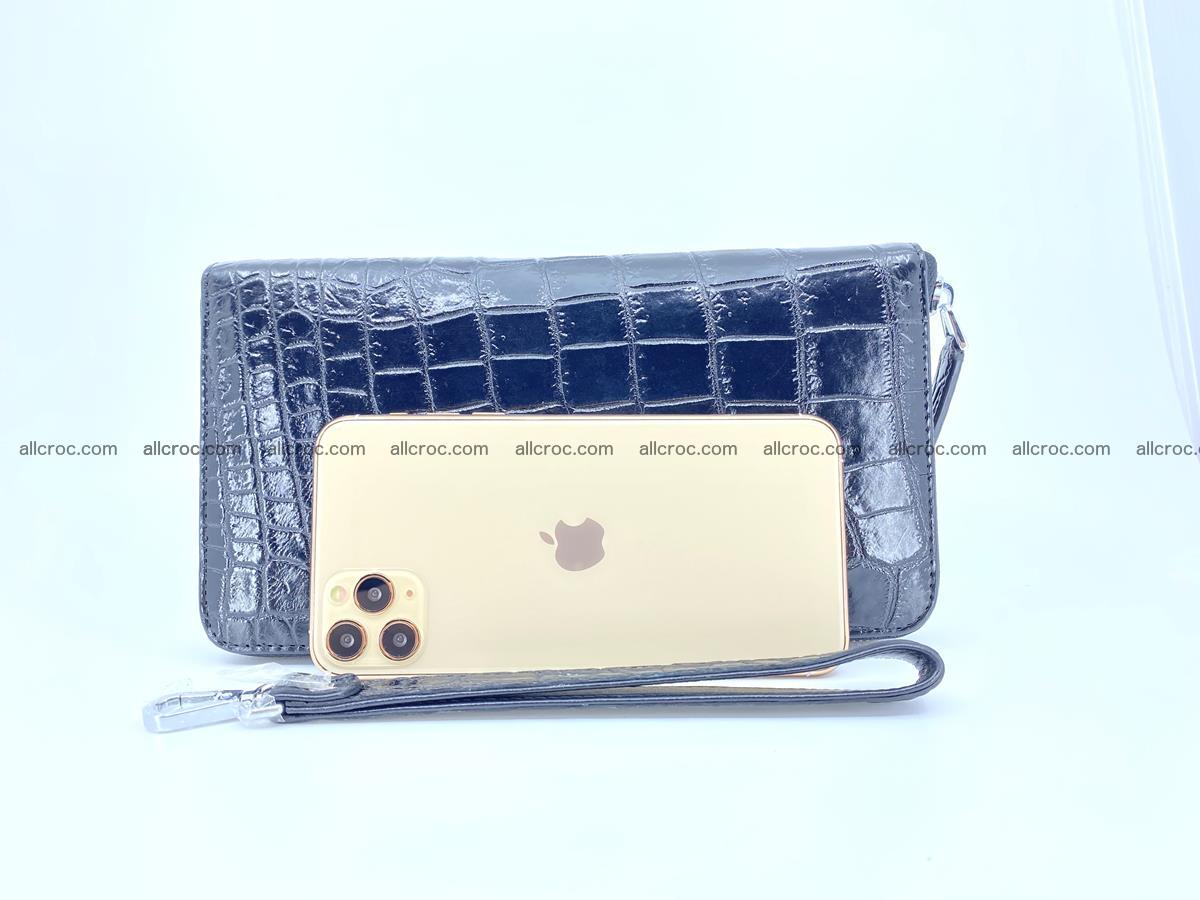 Crocodile skin zip wallet XL-size 600 Foto 14