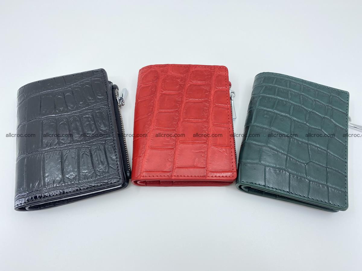 Crocodile leather vertical wallet HK 633 Foto 11