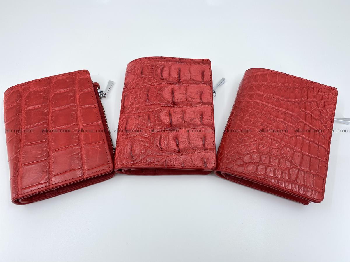 Crocodile leather vertical wallet HK 633 Foto 8
