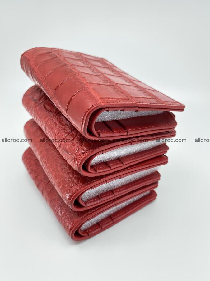 Crocodile leather vertical wallet HK 633 Foto 9