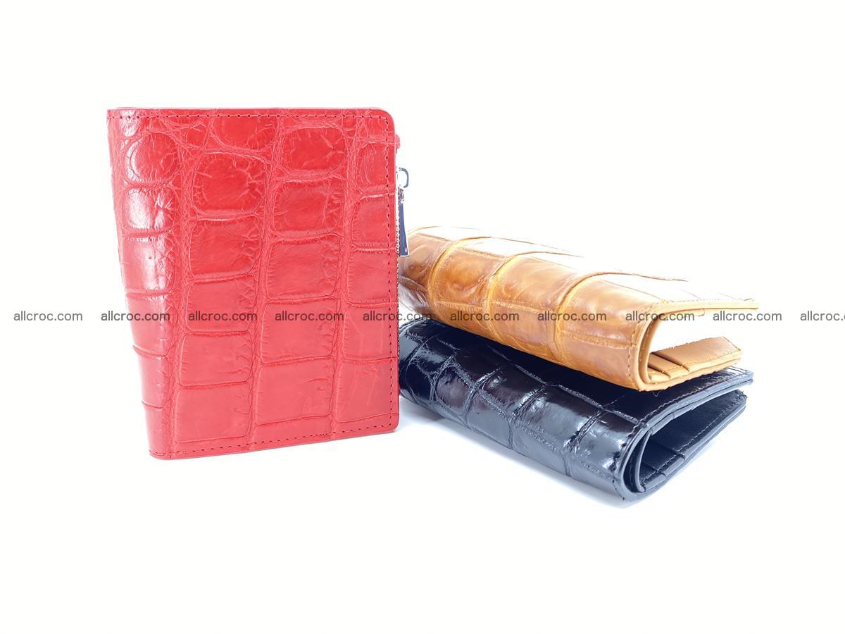 Crocodile leather vertical wallet HK 633 Foto 7