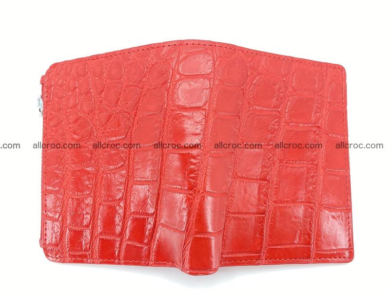 Crocodile leather vertical wallet HK 633