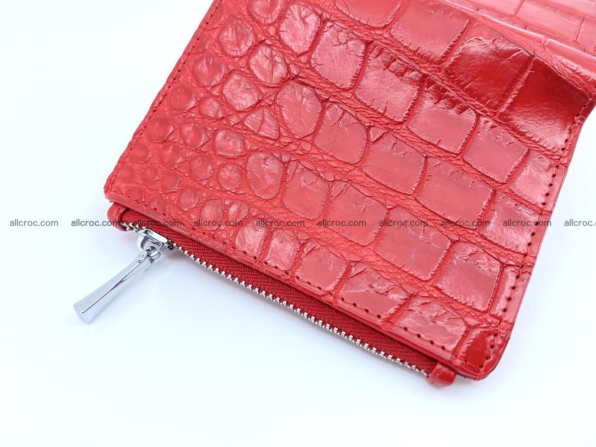 Crocodile leather vertical wallet HK 633 Foto 3