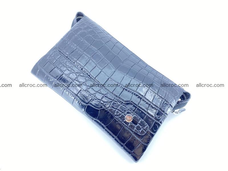 Crocodile leather clutch 1 zip 592