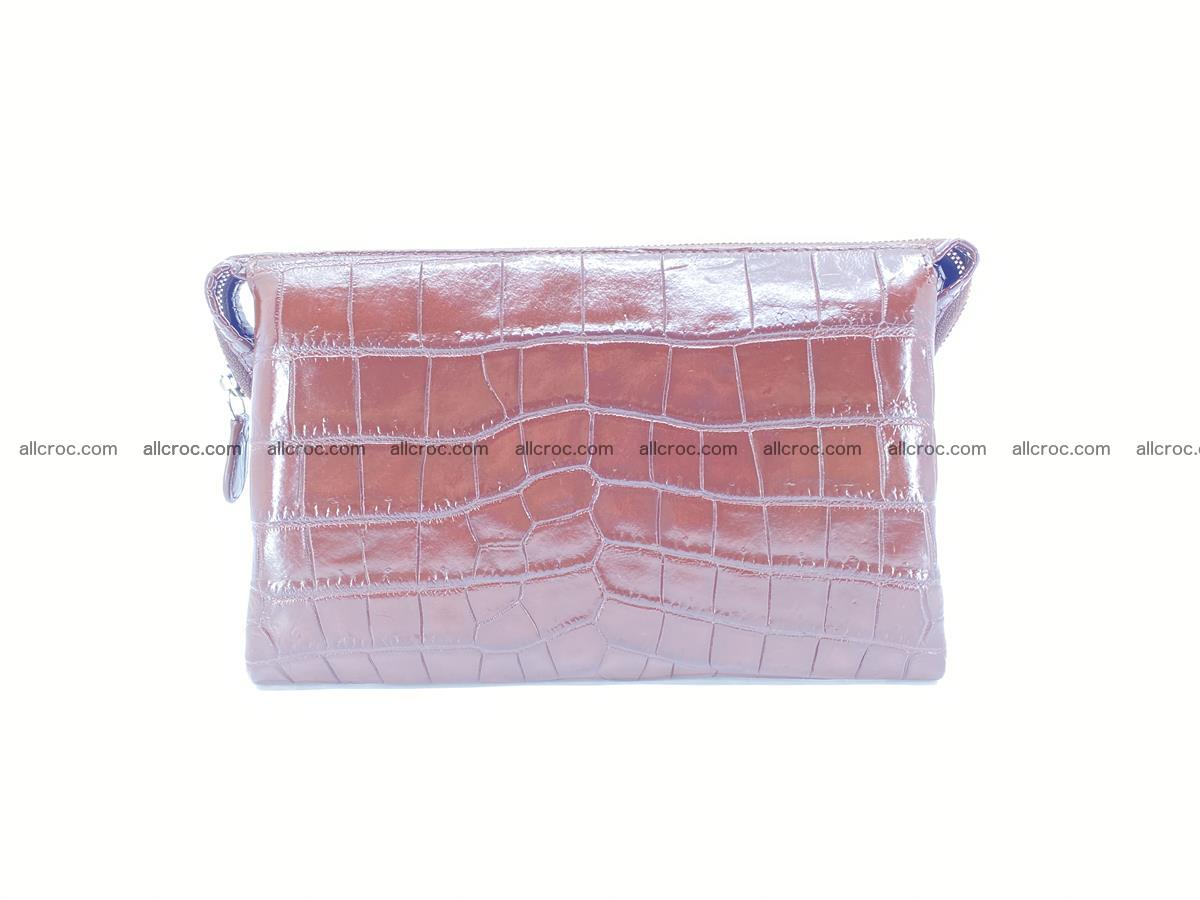 Crocodile leather clutch 1 zip 591 Foto 0
