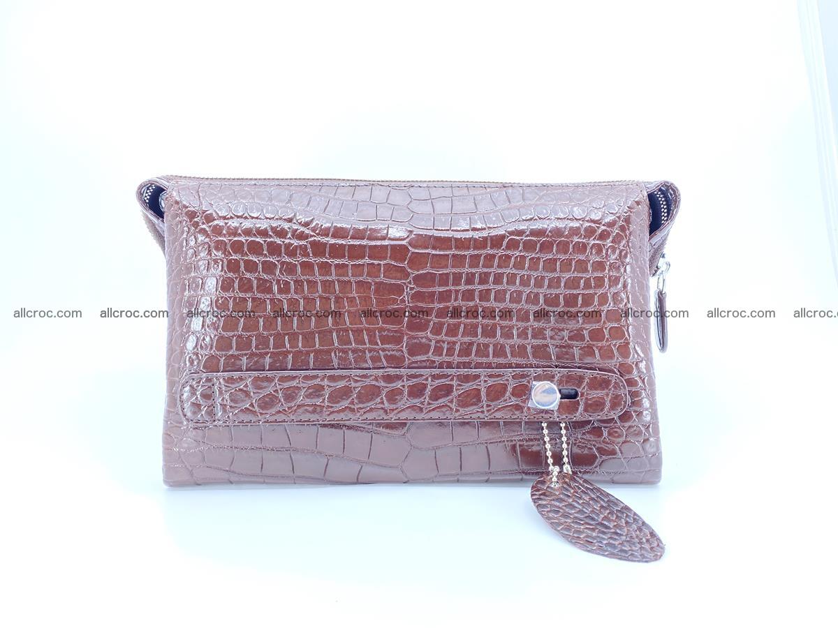 Crocodile leather clutch 1 zip 591 Foto 1