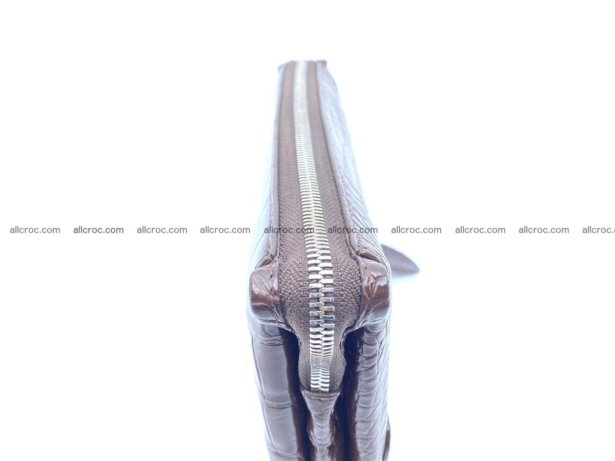 Crocodile leather clutch 1 zip 591 Foto 5