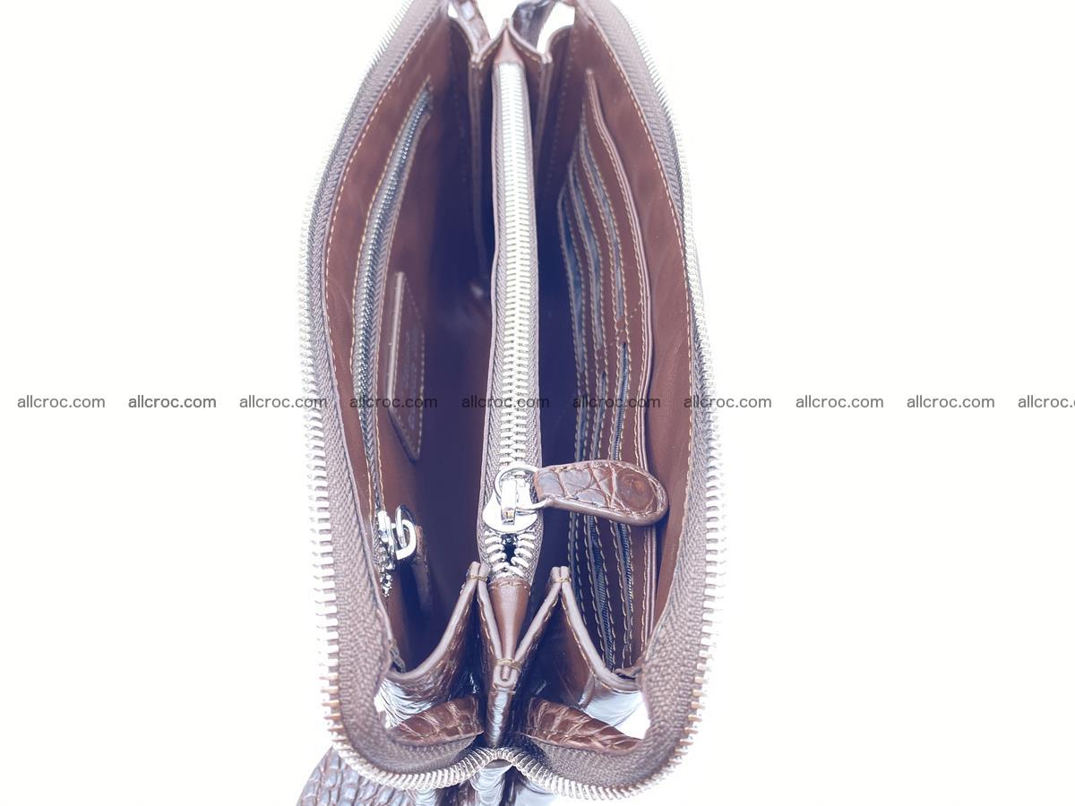 Crocodile leather clutch 1 zip 591 Foto 6