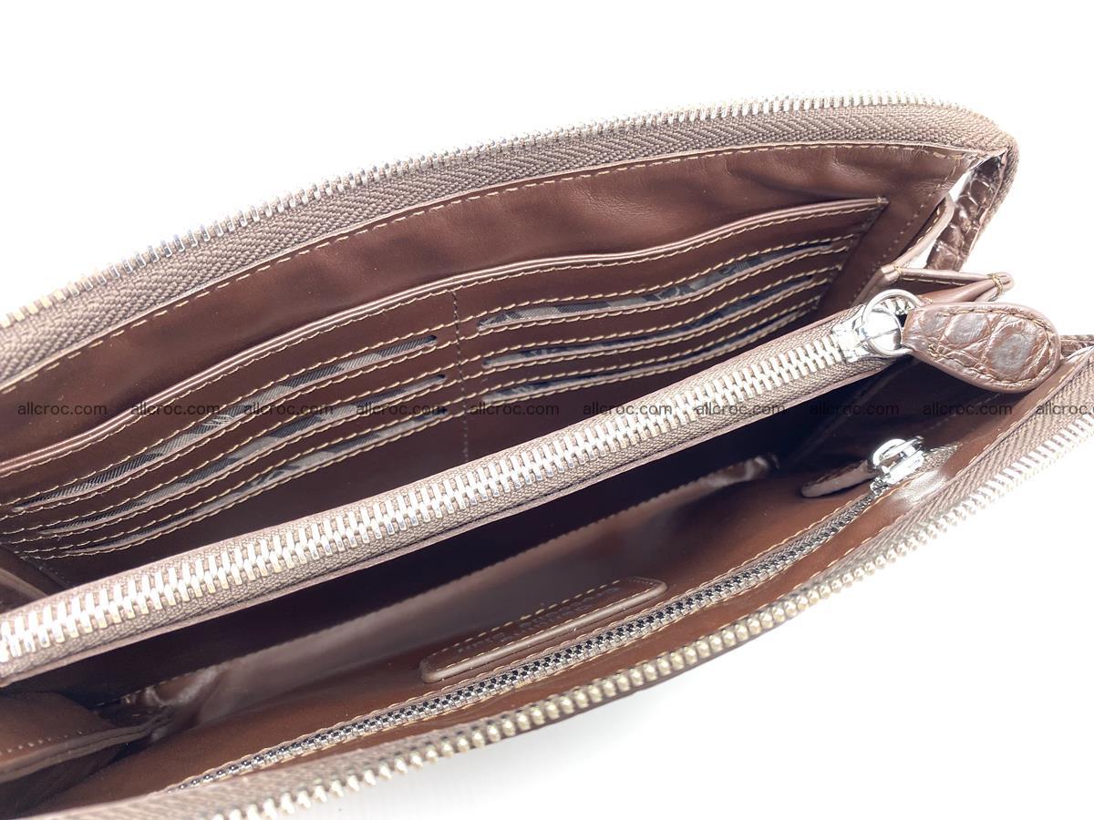 Crocodile leather clutch 1 zip 591 Foto 8