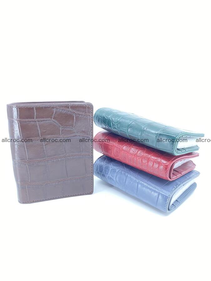 Crocodile leather vertical wallet HK 632 Foto 7
