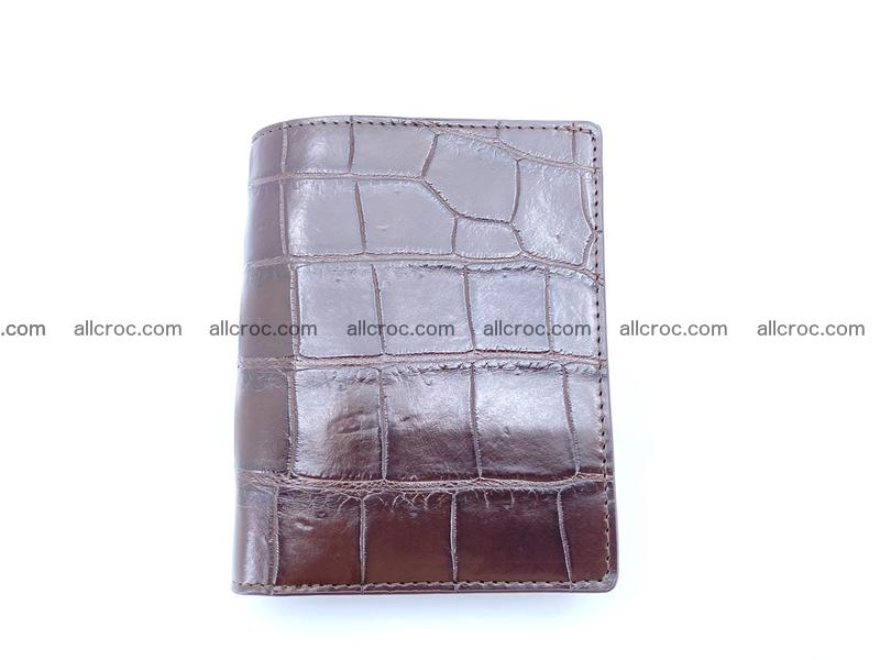 Crocodile leather vertical wallet HK 632