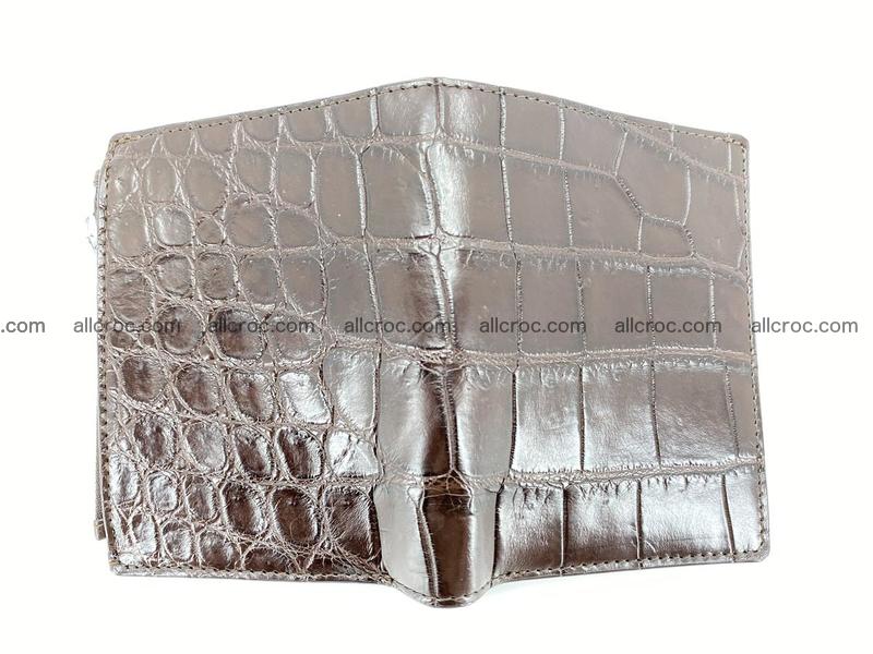 Crocodile leather vertical wallet HK 632