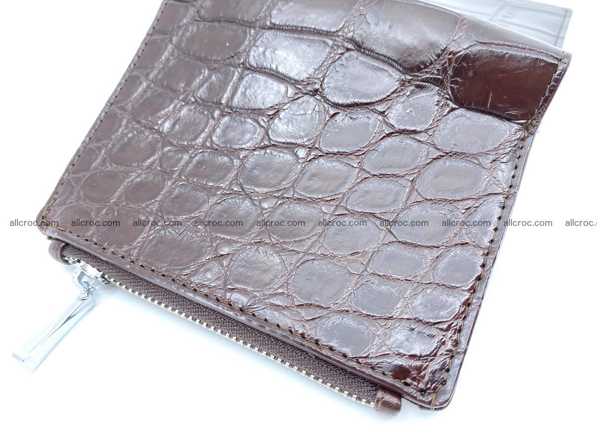 Crocodile leather vertical wallet HK 632 Foto 3