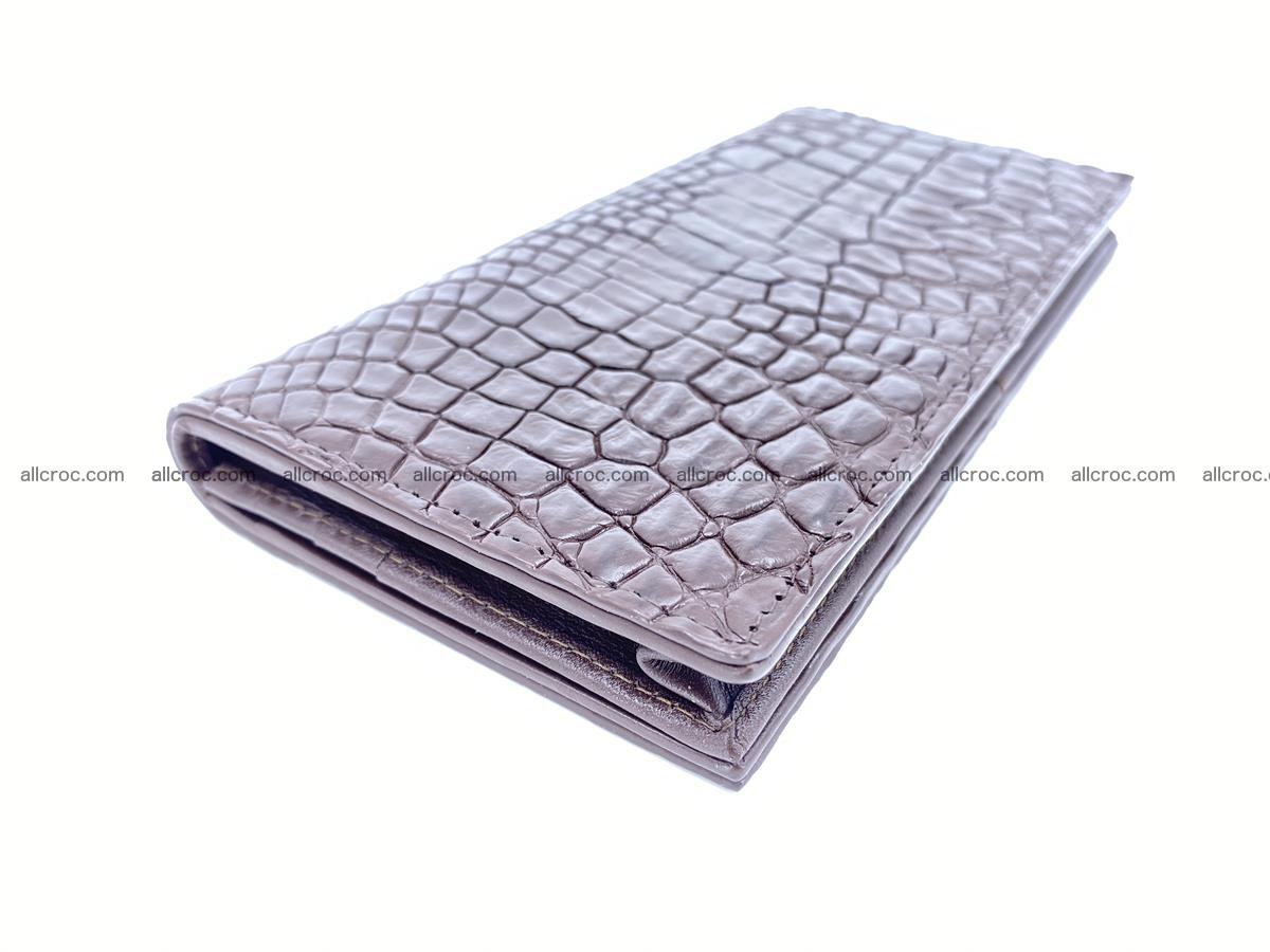 bifold long wallet from genuine crocodile skin 489 Foto 0