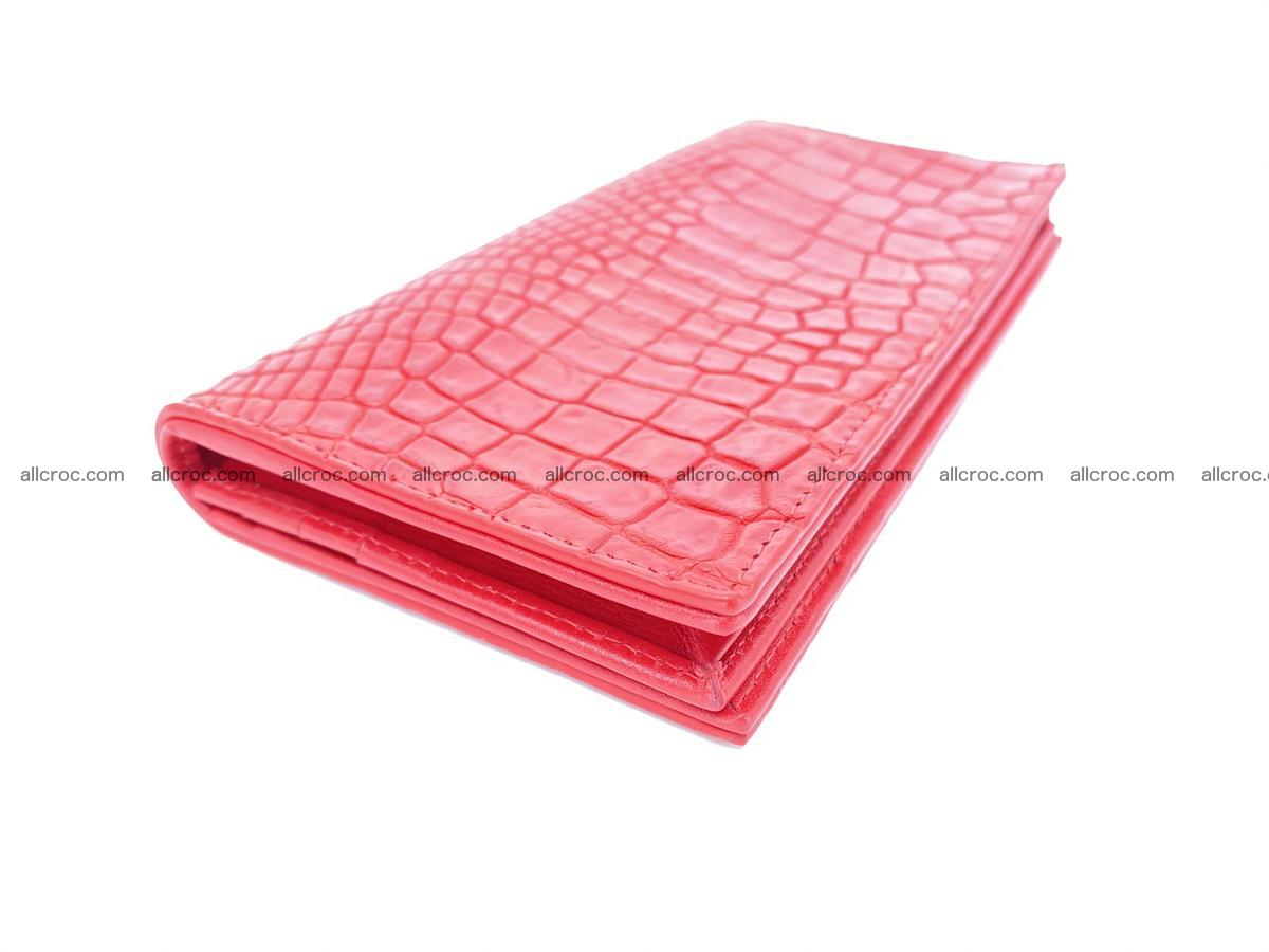 bifold long wallet from genuine crocodile skin 493 Foto 0