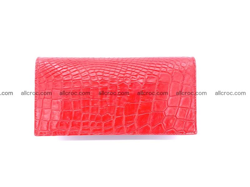 bifold long wallet from genuine crocodile skin 493