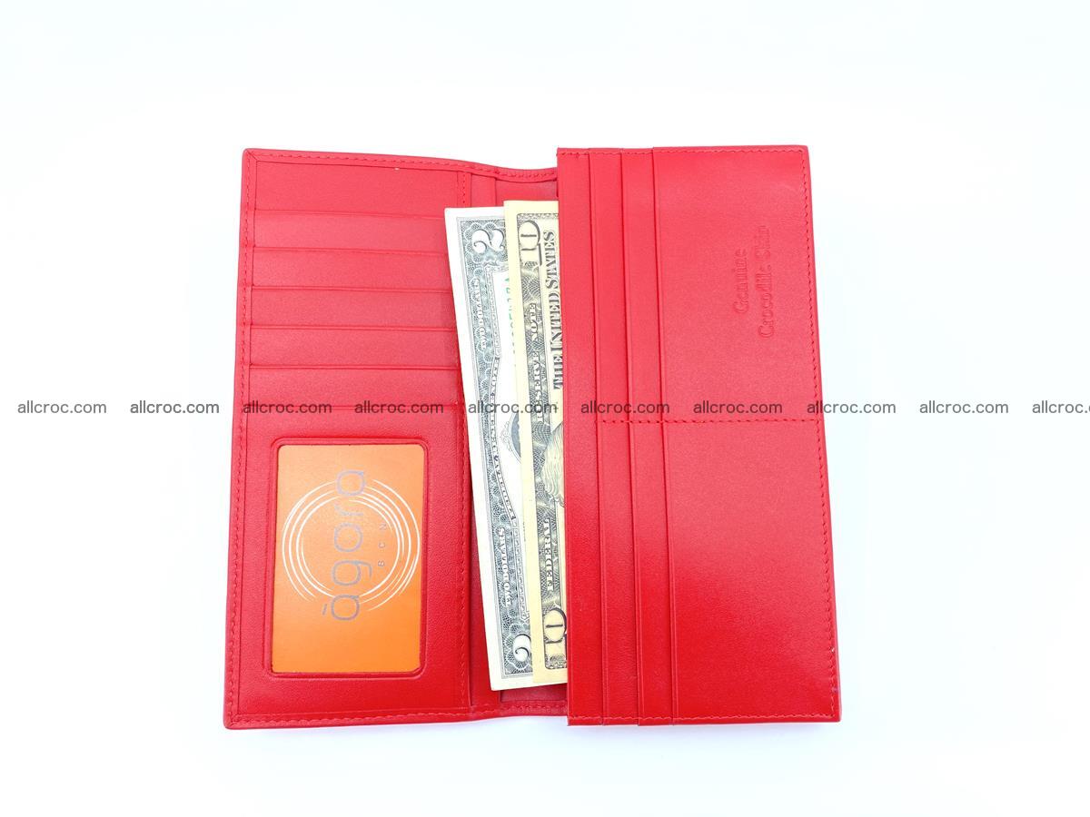 bifold long wallet from genuine crocodile skin 493 Foto 7