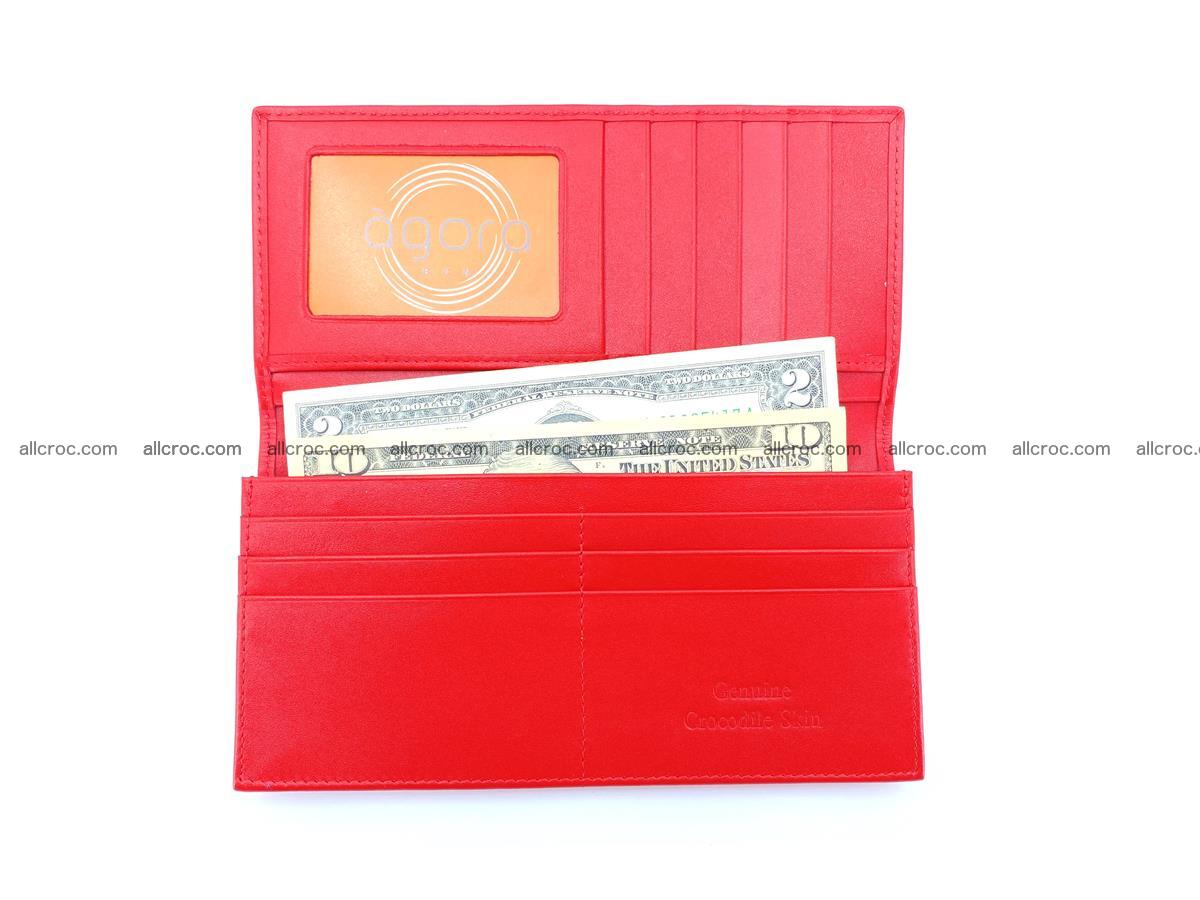 bifold long wallet from genuine crocodile skin 493 Foto 8