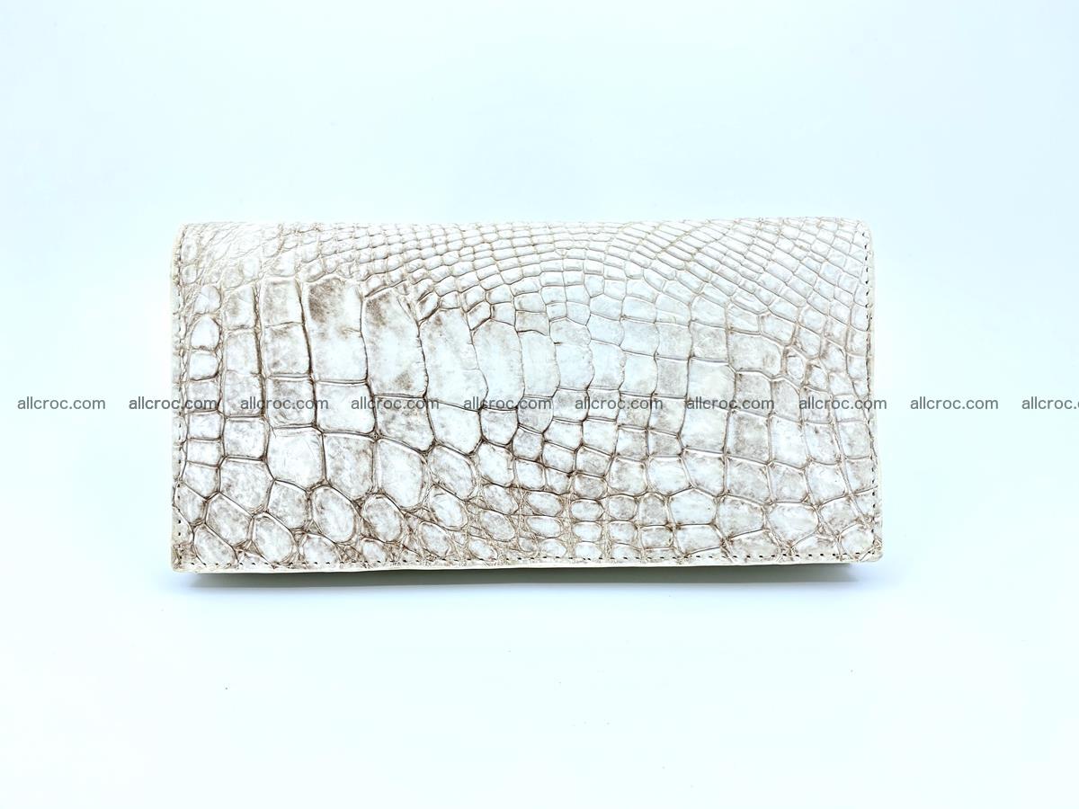 bifold long wallet from genuine crocodile skin 494 Foto 1