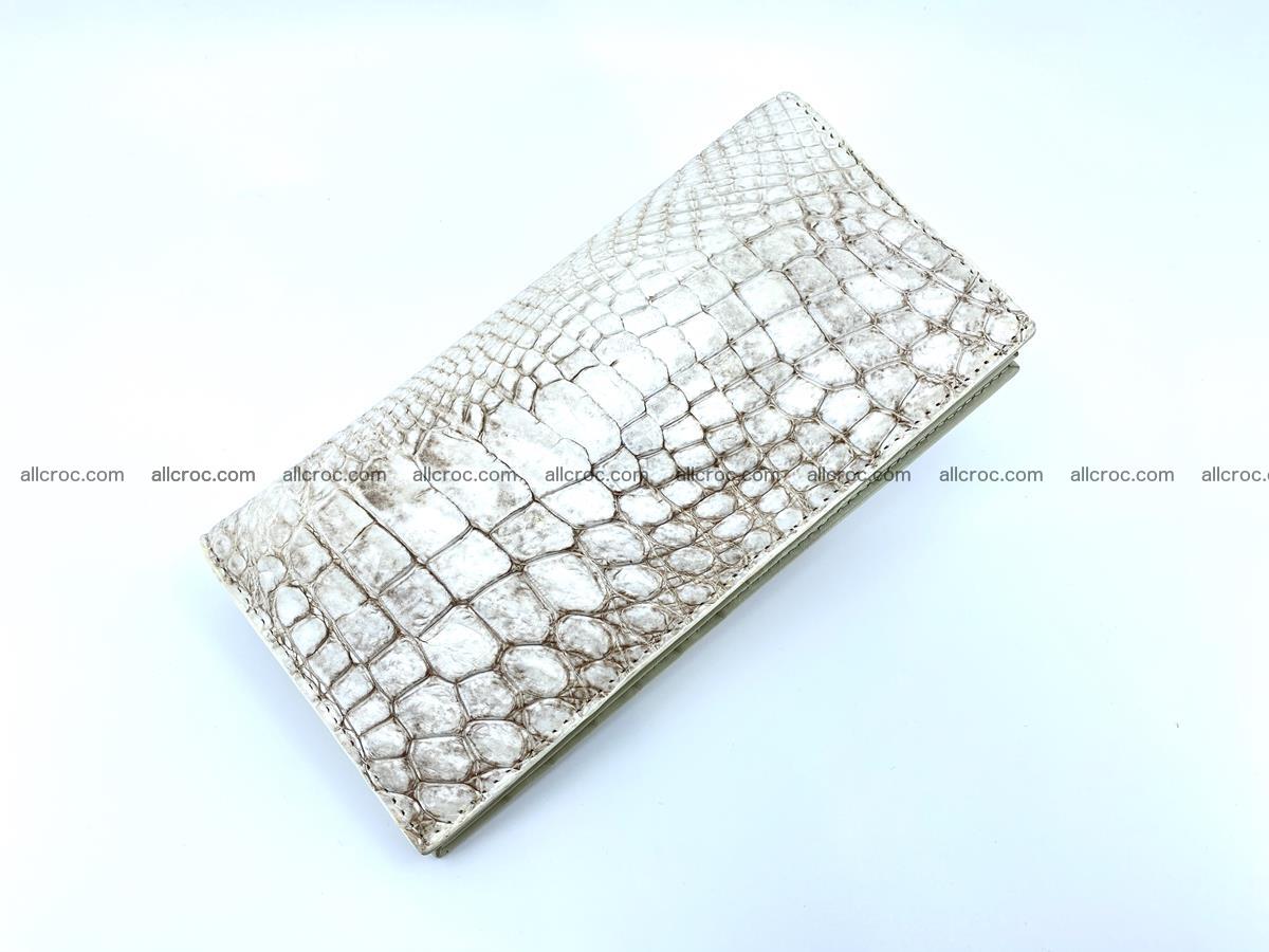 bifold long wallet from genuine crocodile skin 494 Foto 3