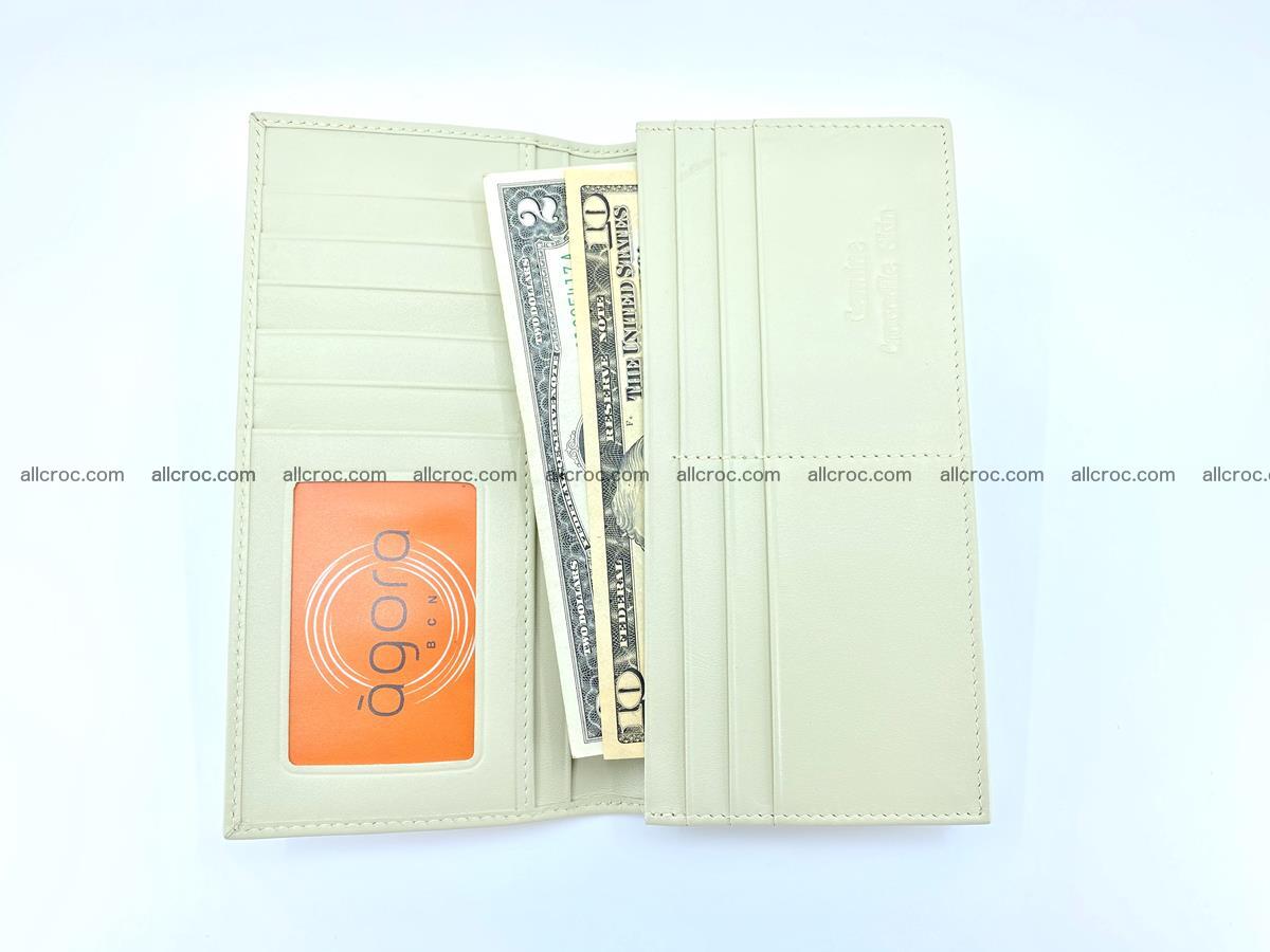 bifold long wallet from genuine crocodile skin 494 Foto 12