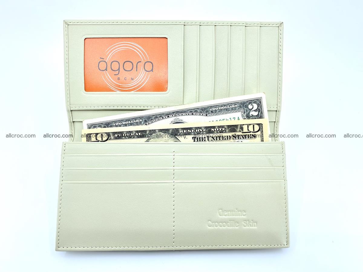bifold long wallet from genuine crocodile skin 494 Foto 10