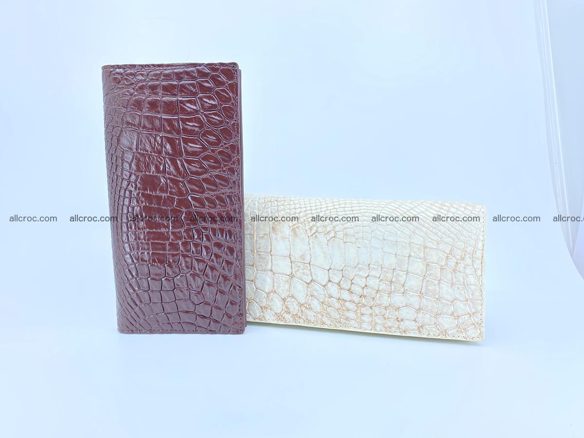 bifold long wallet from genuine crocodile skin 489 Foto 15