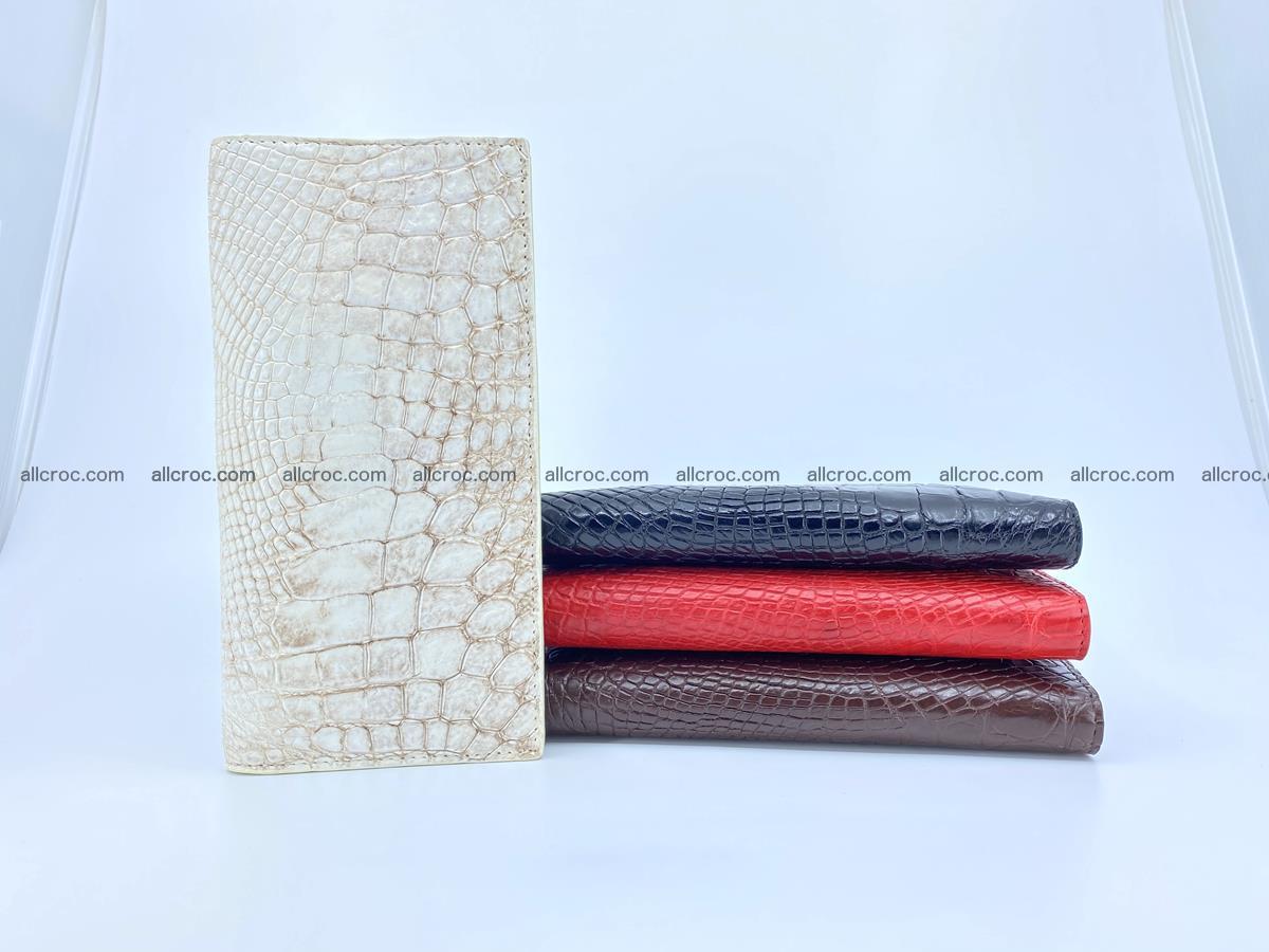 bifold long wallet from genuine crocodile skin 494 Foto 13