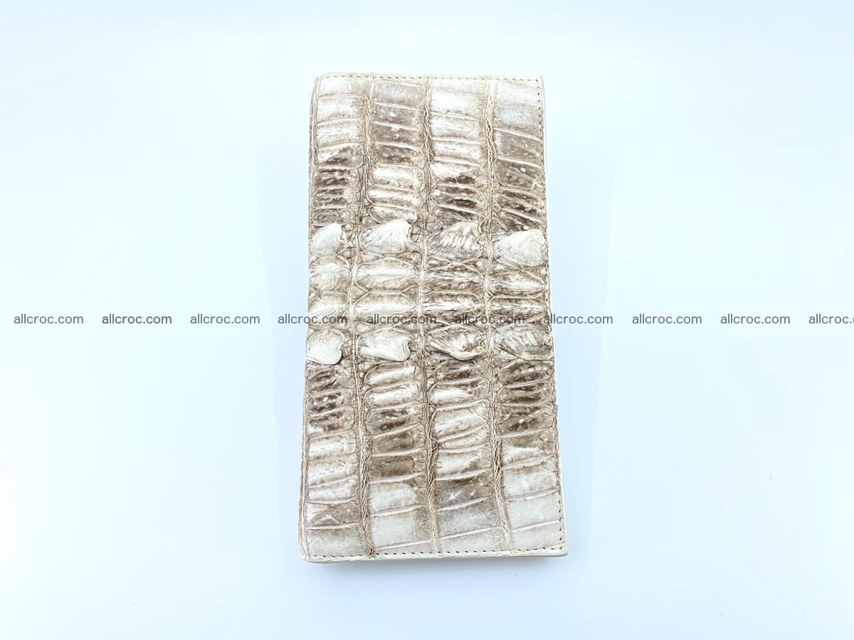 bifold long wallet from genuine crocodile skin 496 Foto 6