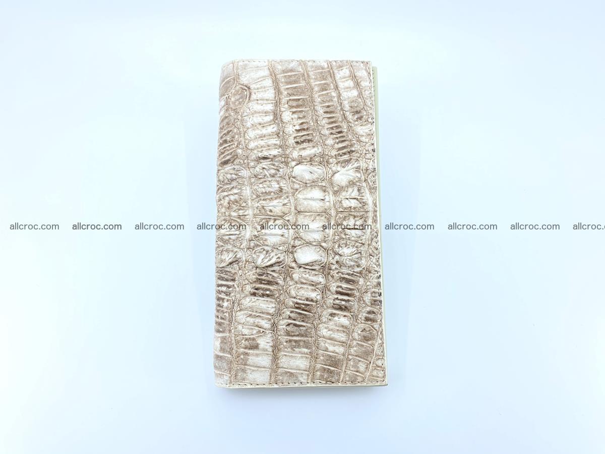 bifold long wallet from genuine crocodile skin 496 Foto 7