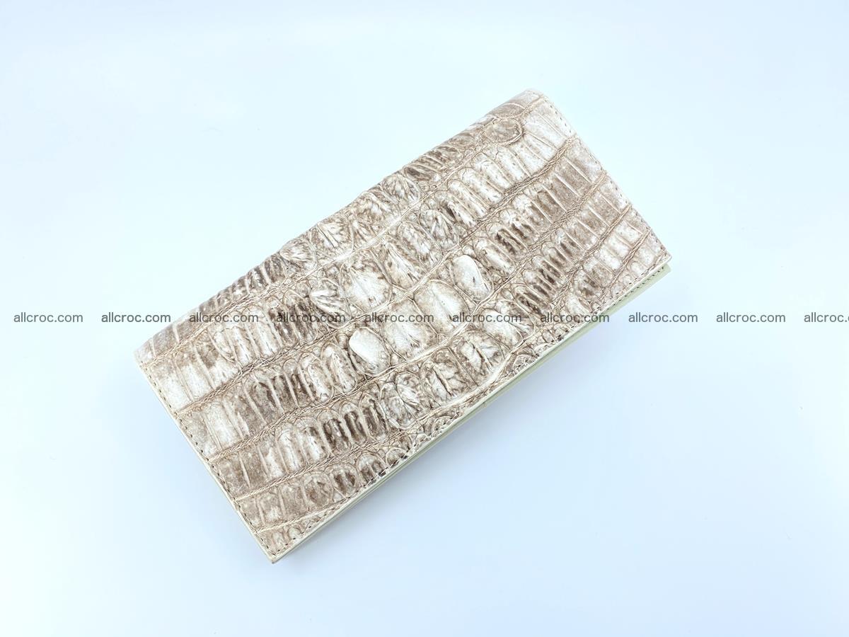 bifold long wallet from genuine crocodile skin 496 Foto 4
