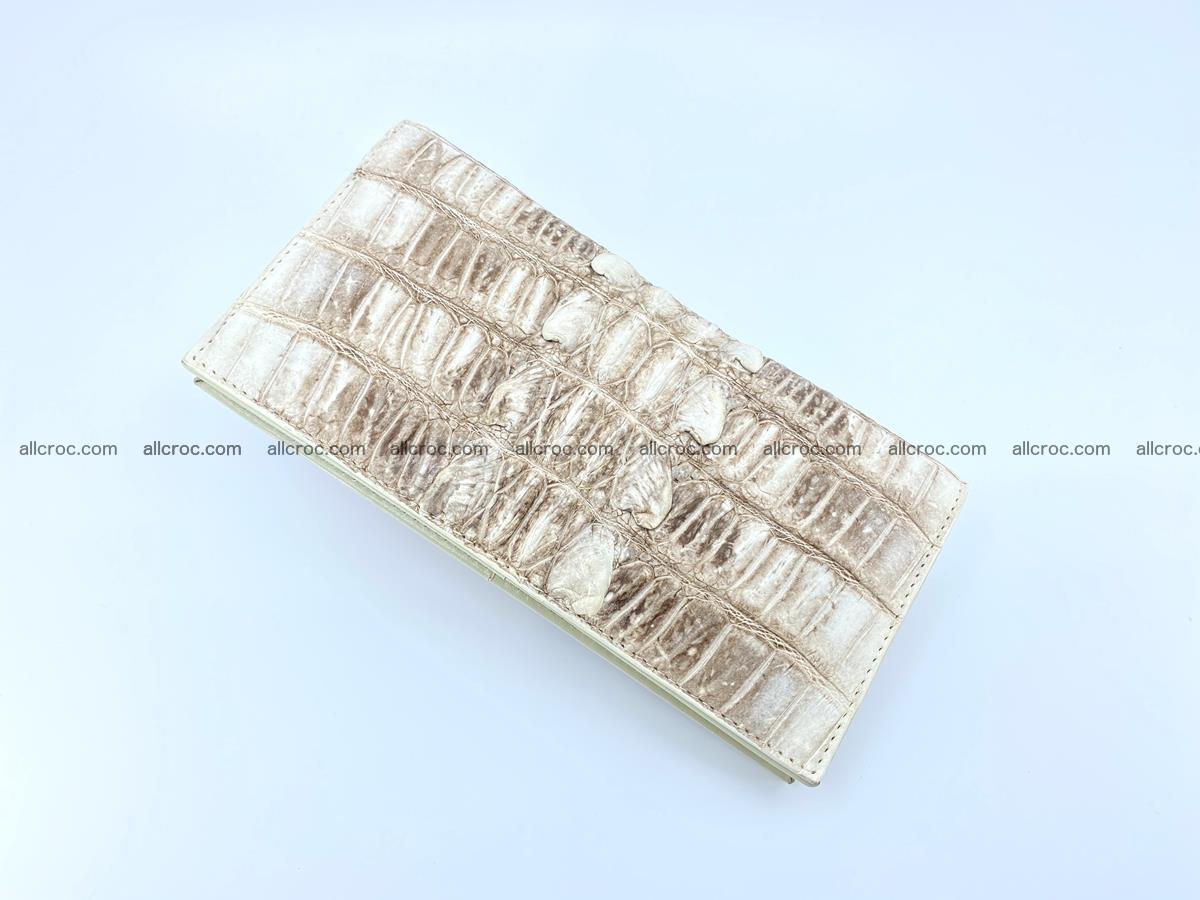 bifold long wallet from genuine crocodile skin 496 Foto 5