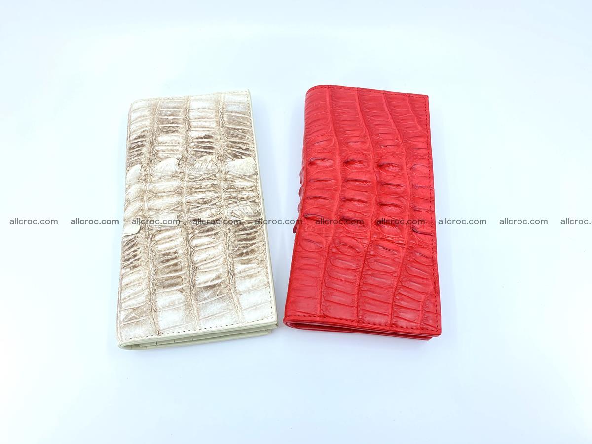 bifold long wallet from genuine crocodile skin 496 Foto 15
