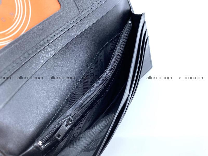 Bifold Long wallet from genuine crocodile skin, hornback crocodile leather wallet 483