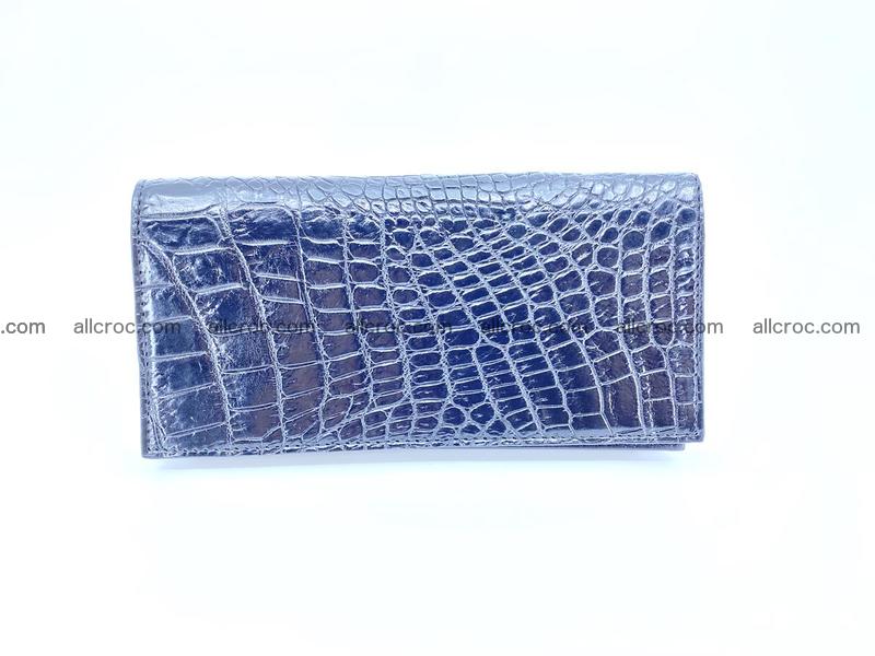 bifold long wallet from crocodile skin 484