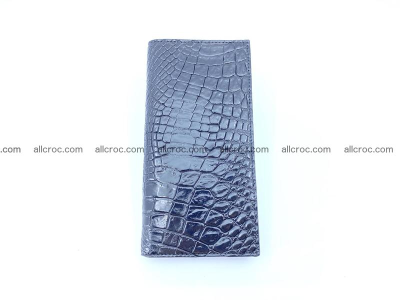 bifold long wallet from crocodile skin 484