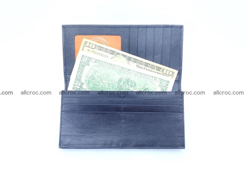 bifold long wallet from crocodile skin 484