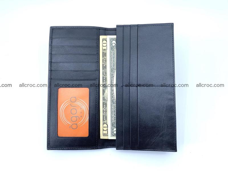 bifold long wallet from crocodile skin 484